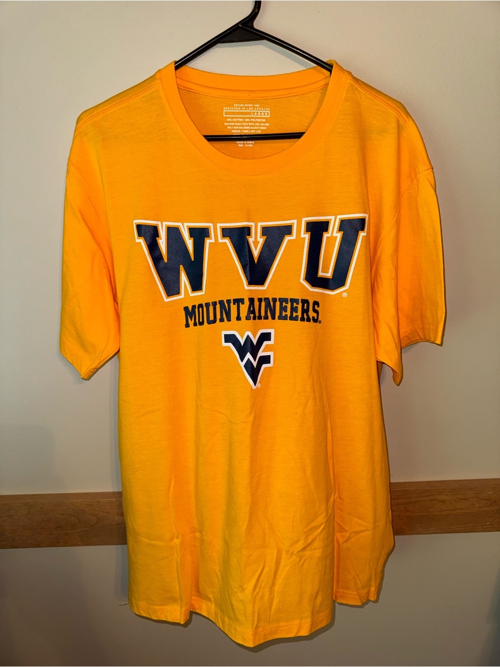 Unisex WVU Yellow T-Shirt